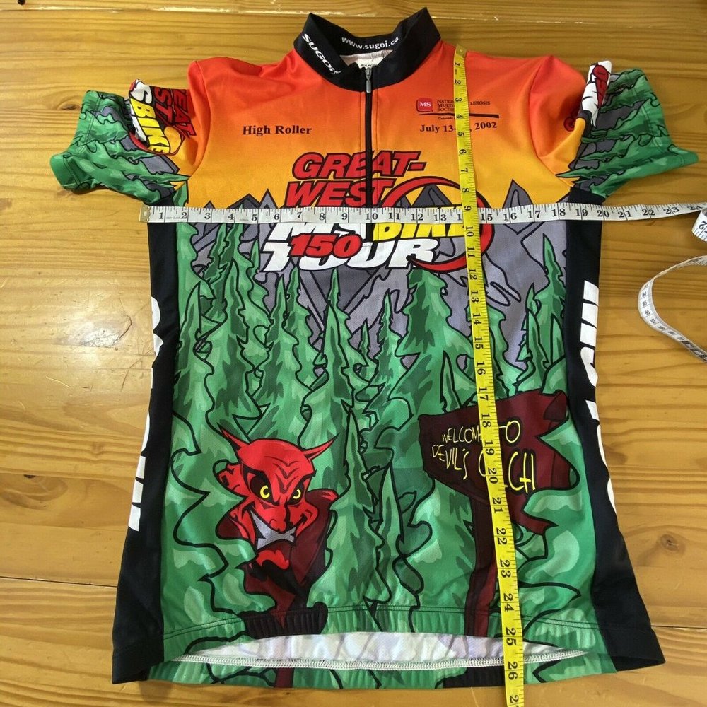 Sugoi Medium Devils Gulch MS Cycle Spin Jersey Zip - Picture 6 of 12